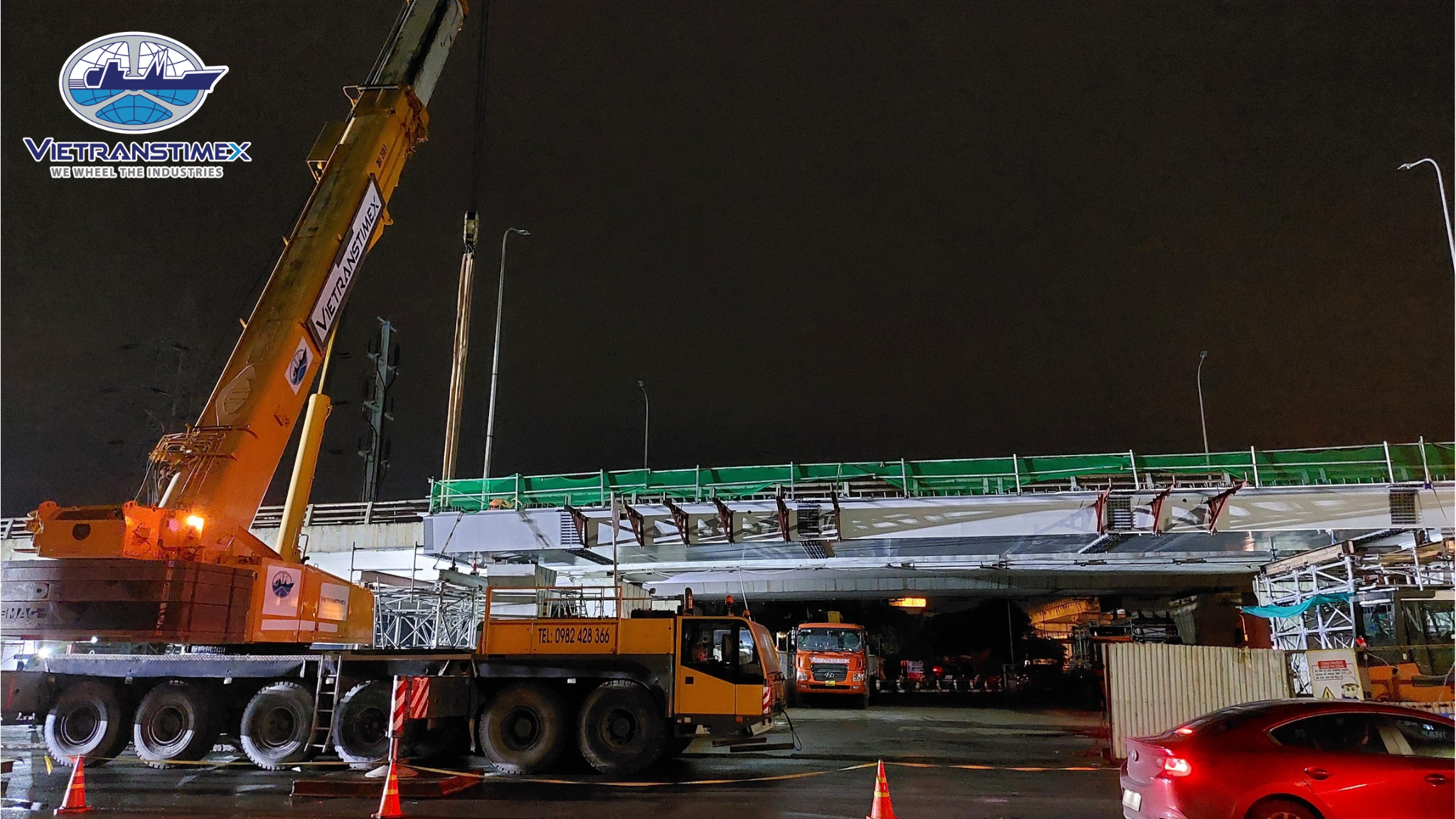Installation of 02 Steel Bridges For Mai Dich Interchange (December 2023)
