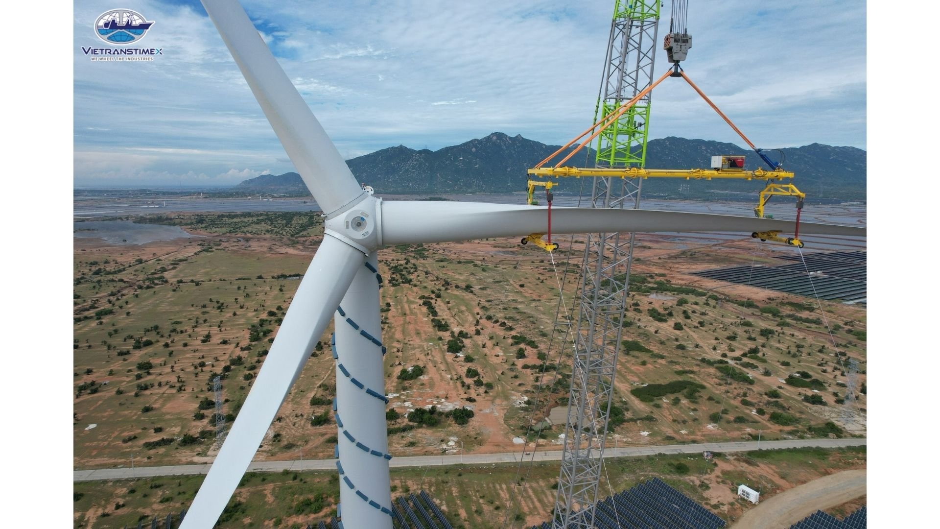 Installation for Adani Phuoc Minh wind farm project (2021, 8 sets of WTG)