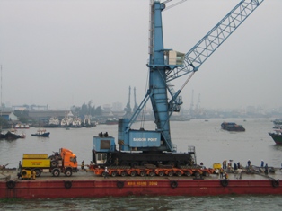 Dự án Load-out/load-in cần cẩu Gottwald Cảng Sài Gòn