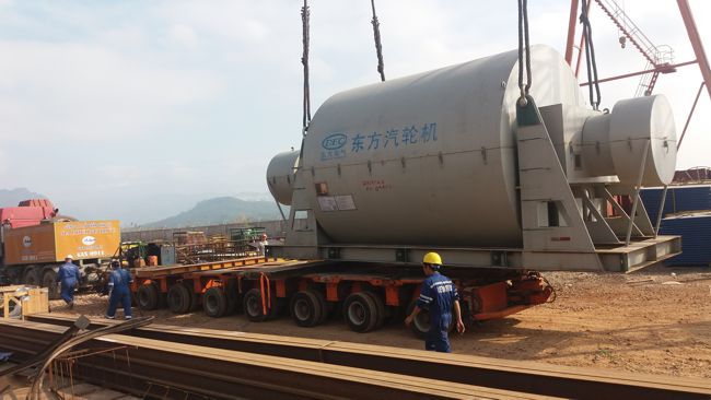 Vận chuyển và bàn giao kiện Steam Boiler và LP Rotor của nhà máy nhiệt điện Thăng Long, Quảng Ninh