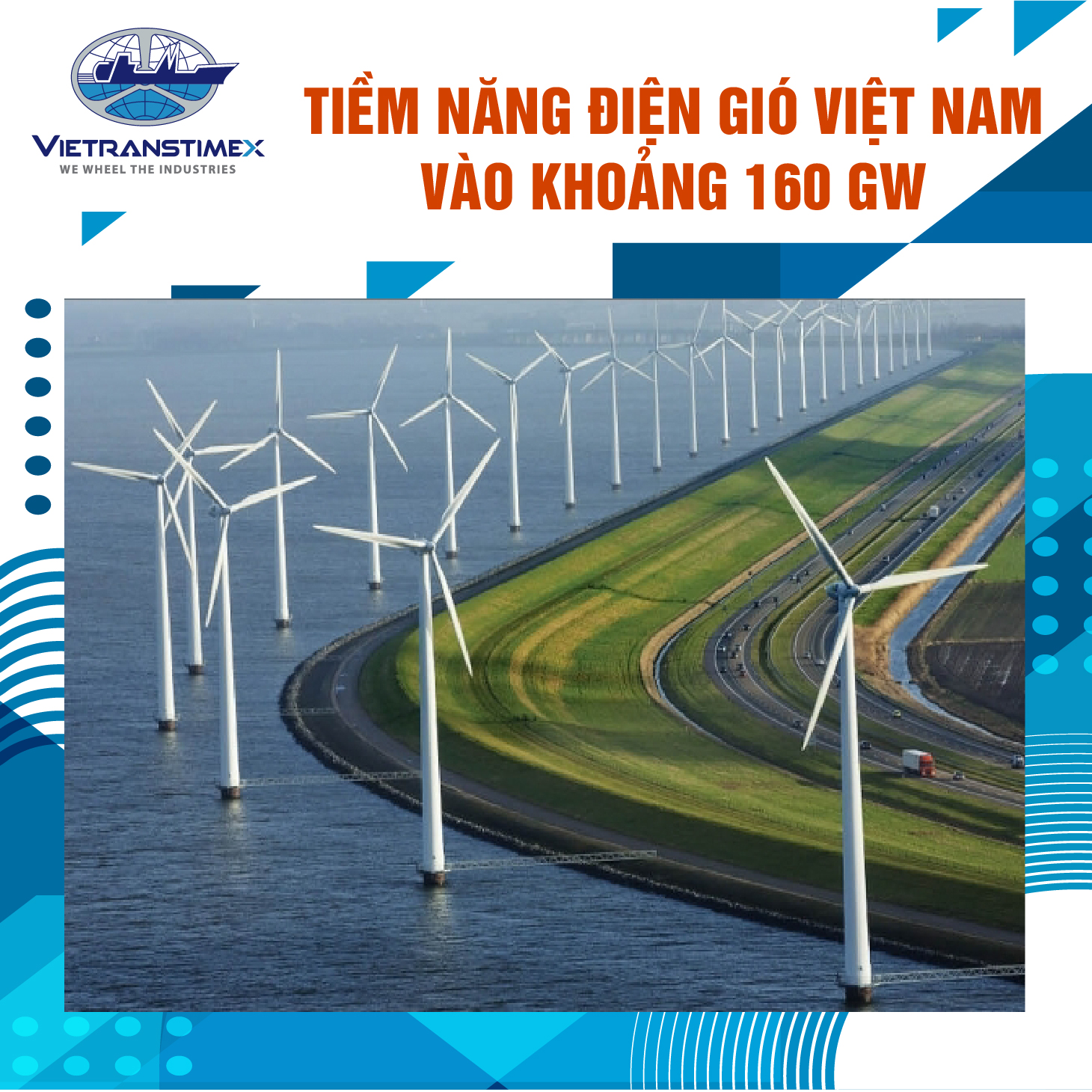 Tiềm Năng Điện Gió Việt Nam Vào Khoảng 160 GW