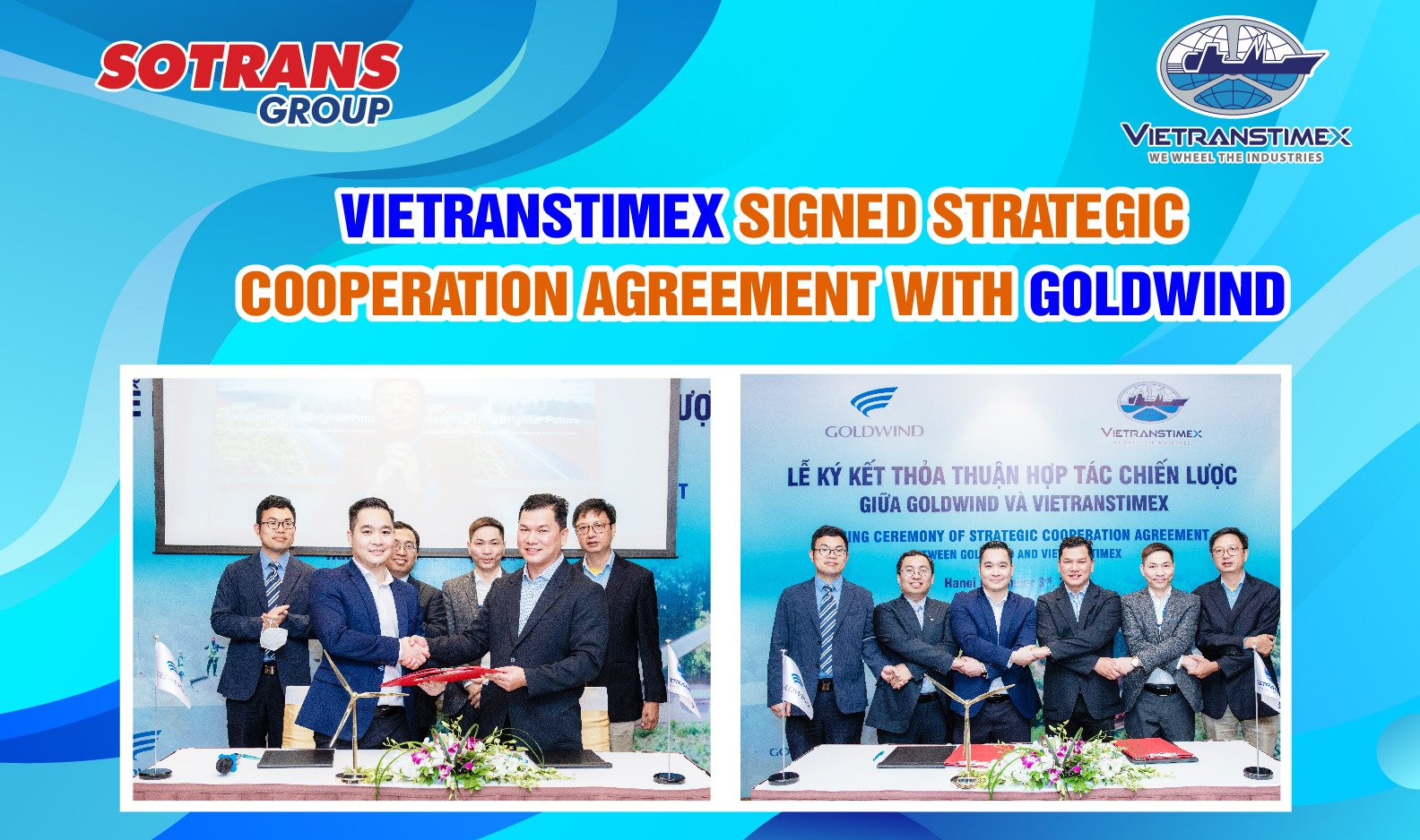 Vietranstimex Signed Strategic Cooperation Agreement with Goldwind
